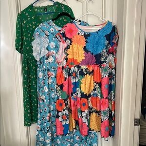 SHEIN Floral Multicolor Dress Bundle